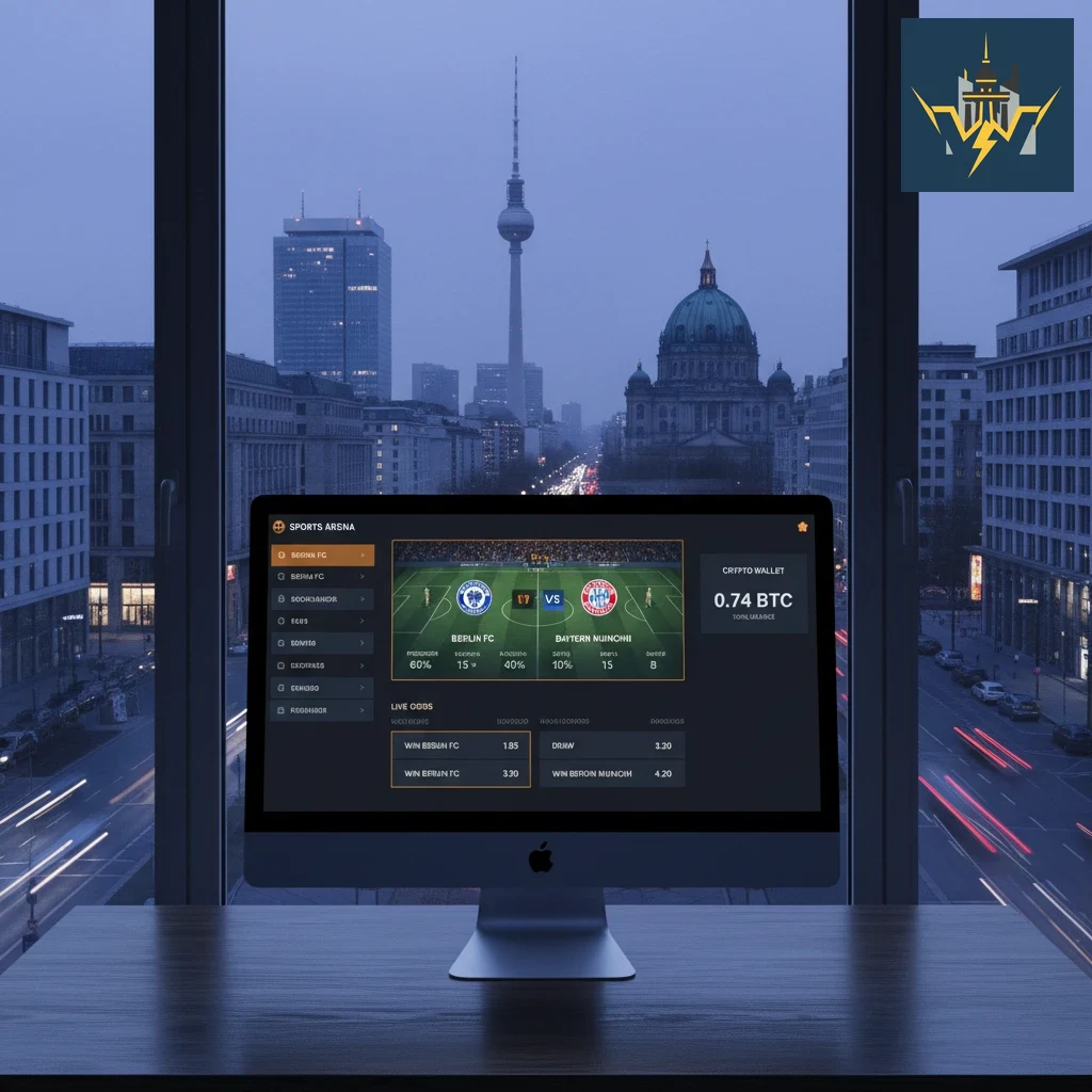 Mobile Ansicht der Plattform mit Bitcoin- und USDT-Optionen auf dem Smartphone.
