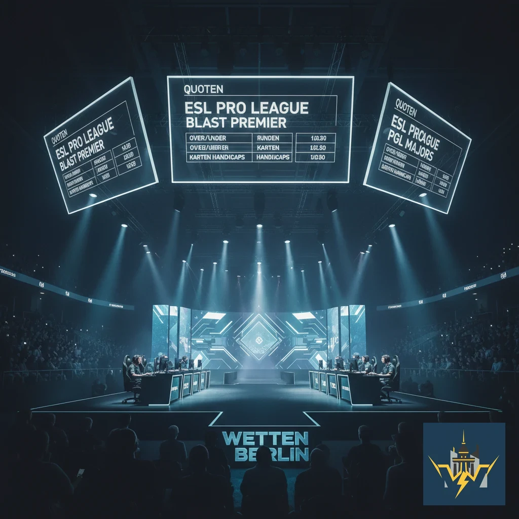 Taktischer E-Sport Ego-Shooter Wettbewerb auf einer Turnierbühne