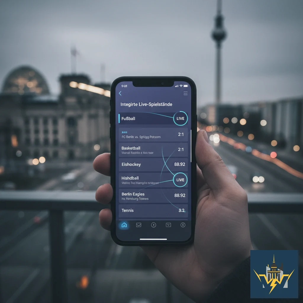 Echtzeit-Spielstandanzeige und Spielverfolgung in der mobilen Ansicht.